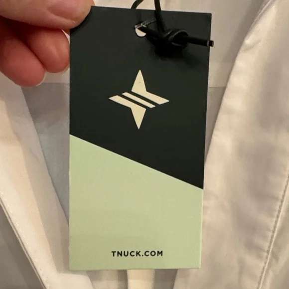 Tuckernuck White High Tide Collared Dress with Black/ Navy Hem Pattern XXXL NWT - Picture 3 of 11